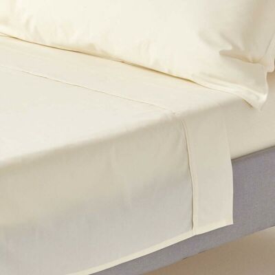 Homescapes - Cream Egyptian Cotton Flat Sheet 200 Thread Count, Super King - Cream Homescapes - Cream Egyptian Cotton Flat Sheet 200 Thread Count, Super King - Cream