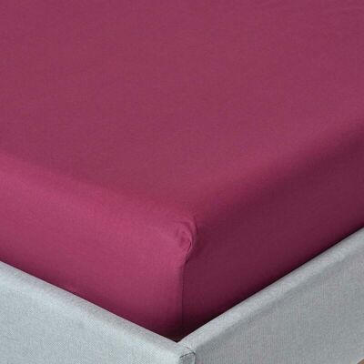 Homescapes - Plum Egyptian Cotton Deep Fitted Sheet 200 Thread Count, King - Plum Homescapes - Plum Egyptian Cotton Deep Fitted Sheet 200 Thread Count, King - Plum