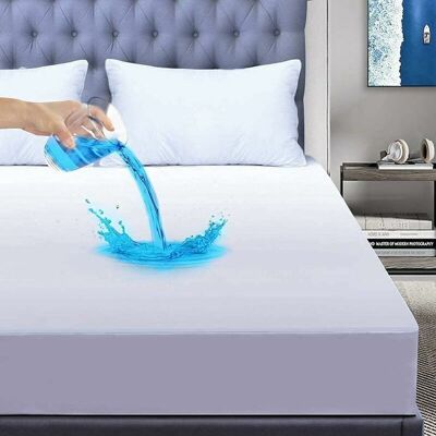 TEHTUY Mattress protector 90x200cm, waterproof fitted sheet, mattress cover, storage, bamboo fiber, breathable, hypoallergenic, anti-mite, antibacterial, TEHTUY Mattress protector 90x200cm, waterproof fitted sheet, mattress cover, storage, bamboo fiber, breathable, hypoallergenic, anti-mite, antibacterial,