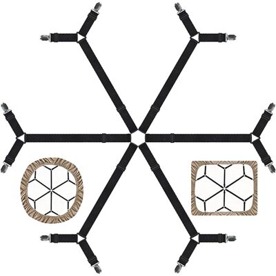 Linghhang - Sheet Fasteners - Adjustable Elastic Bed Sheet Straps for Twin Full Queen King Twin Bed, 6 Way Crisscross Sheet Clips, Suspender Band, Linghhang - Sheet Fasteners - Adjustable Elastic Bed Sheet Straps for Twin Full Queen King Twin Bed, 6 Way Crisscross Sheet Clips, Suspender Band,