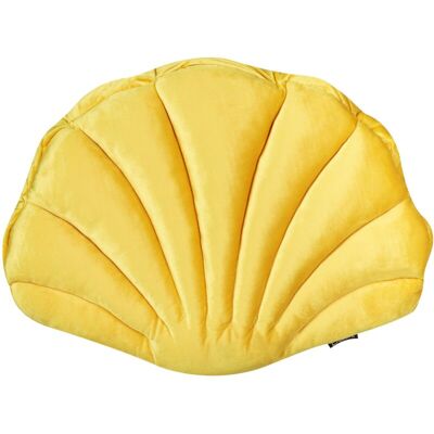 Beliani Seashell Velvet Cushion - Marine Theme Throw Pillow Beliani Seashell Velvet Cushion - Marine Theme Throw Pillow
