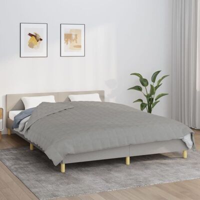 vidaXL Weighted blanket gray 200x225 cm 13 kg fabric vidaXL Weighted blanket gray 200x225 cm 13 kg fabric