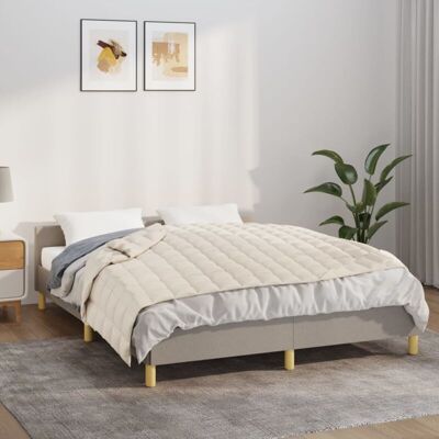 vidaXL Weighted blanket light cream 150x200 cm 11 kg fabric vidaXL Weighted blanket light cream 150x200 cm 11 kg fabric