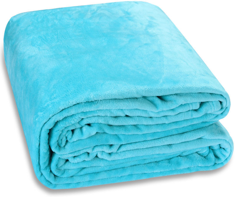 monzana Cuddle tv Sofa Blanket Day Bed Throw Snuggle Cosy Cuddly Soft Fleece 200x150 - hellblau (de)