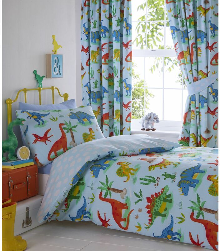 ARGOFIELD Dinosaur World Single Duvet Cover Set Bedding Quilt