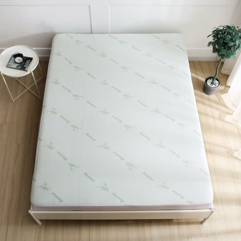Homespace Direct - Bamboo Waterproof Mattress Protector Breathable No Noise Premium Deep Fitted Sheet Super King