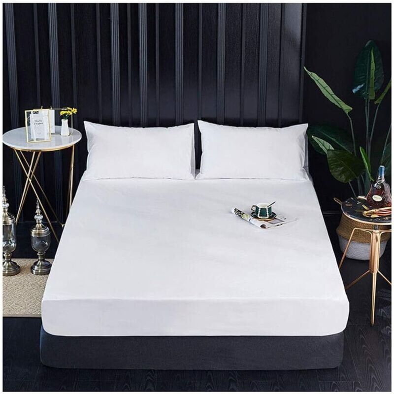 Ikodm - Mattress protector, waterproof mattress cover, breathable mattress topper, tear resistant, washable, ultra soft fitted sheet,