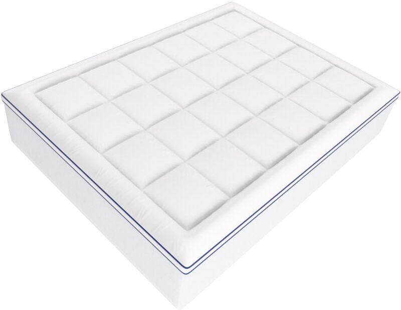 Mophorn - Mattress Topper, Queen Size. 76.2 mm Thick. Memory Foam & Fiber Fill. Detachable, Washable. Ergonomic, Pressure Relief. Cool, Breathable