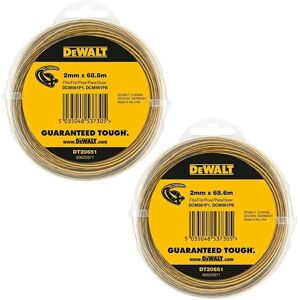 2x Dewalt DT20651-QZ Line Trimmer Wire 2mm 68.6m Dewalt DCM561 DCM561P1 DCM561PB