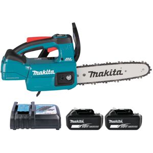 DUC254 18V lxt Li-ion Brushless Chainsaw 25cm With 2 x 3.0Ah Batteries & Charger - Makita