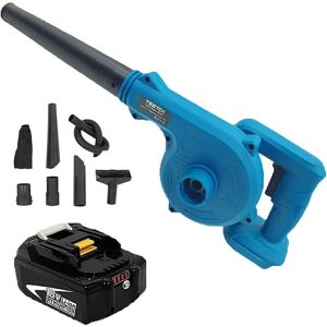 Cordless Brushless Leaf Blower Compatible with MaKita 18V 2-in-1 Compact Electric Leaf Blowers & Vacuums for Lawn Care Leaf Blowing Car Corner Dust