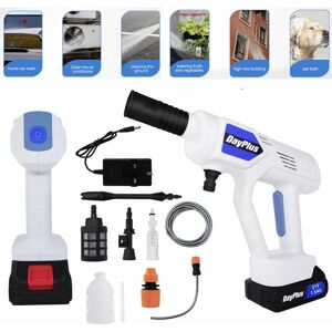 Day Plus - Cordless Car High Pressure Washer Jet Water Wash Cleaner Gun Portable w/ 2x Battery