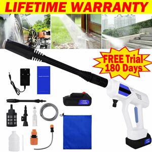 Briefness - Cordless High-pressure Washer 21V Portable Power Washer with Accessories Kit 5m Hose Jet Washer, Cordless Power Washer Battery and