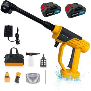 Teetok - Cordless Pressure Washer, 18v Battery Jet Wash 6 In 1 Nozzle, Foam Pot, 16ft Hose For Patio Cleaning And Car Washing, Portable Power Washer