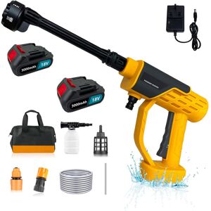 Teetok - Cordless Pressure Washer, 18v Battery Jet Wash 6 In 1 Nozzle, Hose For Patio Cleaning And Car Washing, Portable Power Washer Compatible With