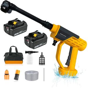 TEETOK Cordless Pressure Washer, 18v Jet Wash 6 In 1 Nozzle, Foam Pot, 16ft Hose For Patio Cleaning And Car Washing, Portable Power Washer Compatible With