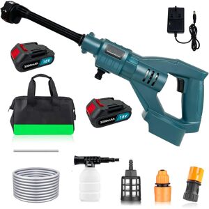 Teetok - Cordless Pressure Washer,Powerful Pressure Washer Compatible with Makita 18VBattery, (1x3000mbattery and charger) Battery High Power Washer