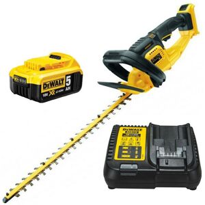 DCM563P1 18v Cordless Hedge Trimmer Cutter + 1 x 5.0ah Battery + Charger - Dewalt