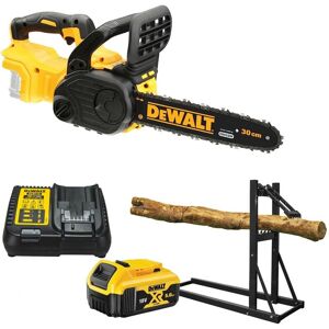 DCM565 18v xr 30cm Brushless Cordless Chainsaw x1 5ah Kit with Log Holder - Dewalt