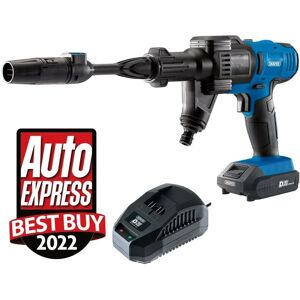 97533 Portable Cordless Pressure Washer 20v Battery Powered Jet Wash Gun - Draper