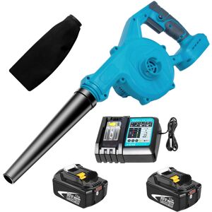 Teetok - Electric leaf blowers and vacuums, 2 In 1 Cordless Leaf Blower,Cordless Air Blower, Garden Snow Dust Leaf Electric Suction Vacuum+2x 5.5A