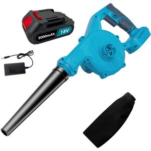 TEETOK Electric leaf blowers and vacuums, 2 In 1 Cordless Leaf Blower，Cordless Air Blower， Garden Snow Dust Leaf Electric Suction Vacuum+3.0A Battery
