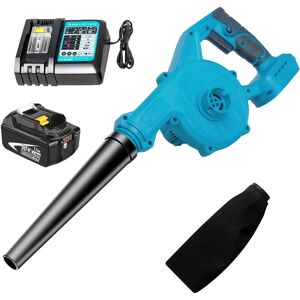 Teetok - Electric leaf blowers and vacuums, 2 In 1 Cordless Leaf Blower,Cordless Air Blower, Garden Snow Dust Leaf Electric Suction Vacuum+5.5A