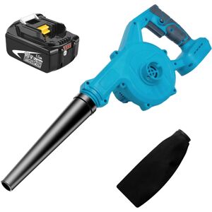 TEETOK Electric leaf blowers and vacuums, 2 In 1 Cordless Leaf Blower,Cordless Air Blower, Garden Snow Dust Leaf Electric Suction Vacuum+5.5A Battery ,(No