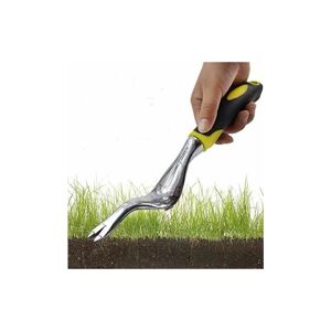 HÉLOISE Flower Pattern Outdoor Gardening Weed Removal Garden Tool Kit 11.8In0.8In Yellow
