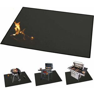 DENUOTOP Large mat (165 × 99 cm) for charcoal barbecues, stoves, smokers and gas grills. Protect Decks and Patios, Fire Resistant, Ideal for Indoor