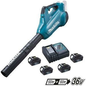 DUB362 Twin lxt 18v/36v Li-Ion Brushless Leaf Blower, 4 x 3.0ah + Charger - Makita