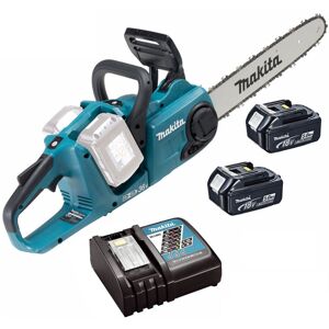 DUC353Z 18v Twin 36V Brushless Chainsaw With 2 x 5Ah Batteries Charger - Makita