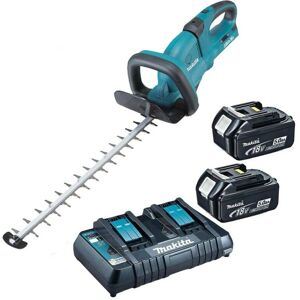 DUH551PT2 Twin lxt 18v / 36v Li Ion Hedge Trimmer 2 x 5.0ah Dual Charger - Makita