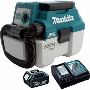 DVC750LZ 18V lxt Brushless L-Class Vacuum Cleaner with 5.0Ah Battery & Charger - Makita