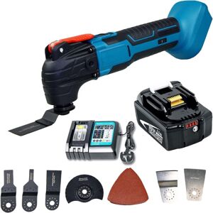 TEETOK Oscillating multi-tools,Cordless Oscillating Multi Tools, with 22 pcs Accessories, Compatible with Makita Battery , 6 Variable Speed, Oscillation