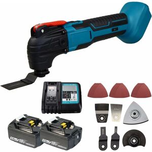 TEETOK Oscillating multi-tools,Cordless Oscillating Multi Tools, with 22 pcs Accessories, Compatible with Makita Battery , 6 Variable Speed, Oscillation