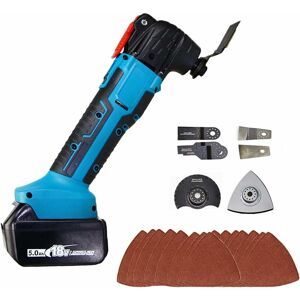 TEETOK Oscillating multi-tools,Cordless Oscillating Multi Tools, with 22 pcs Accessories,Compatible with Makita Battery , 6 Variable Speed, Oscillation