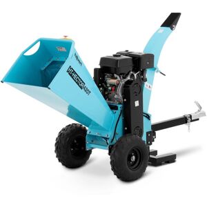 HILLVERT Petrol Wood Chipper Garden Mulcher Garden Shredder Unleaded Petrol 15hp 120mm