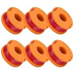 ROSE PinkLine Spools for Brush Cutters Lawn Mower and Accessories Worx 6 Pieces Replacement Spool Trimmer Line Line