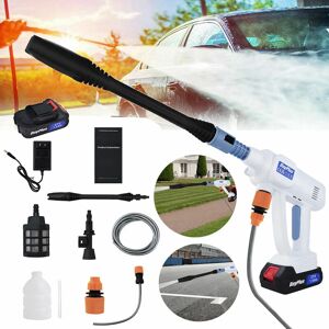 BRIEFNESS Portable Cordless Car High Pressure Washer Jet Water Wash Cleaner Gun Battery