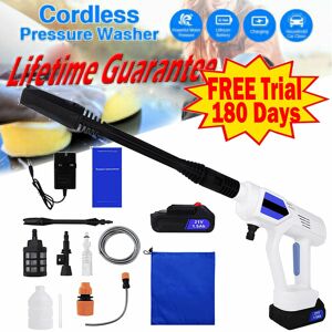 Briefness - Pressure Washer Cleaner Cordless, Battery Power Washer for Cars with Battery, Variable Speed, 45Bar/652 psi for Car Washing, Garden,