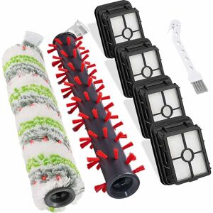 PESCE Replacement Parts for Bissell CrossWave Cordless Max 2554A, 2788 Multi-Surface Pet Brush Roll + 2786 Carpet Brush Roll + 1866 hepa Filters