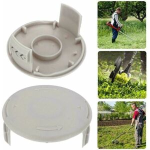 Langray - Replacement Spool Cap Covers for Ryobi, Dual Line Trimmer Head Cover, Strimmer Spool Cover, Spool Cover Kit, Trimmer Parts for Ryobi Grass