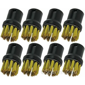 Spares2go - Brass Wire Brush Nozzles for Karcher Steam Cleaner (Pack of 8)