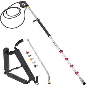 VEVOR Telescoping Pressure Washer Wand, 20 ft 5-Section Length Adjustable, Max. 4000 psi Pressure, Fit for 3/8'' Quick Connection with Extension Wand, 5