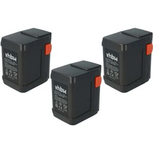 3x Battery compatible with Gardena hedge trimmer EasyCut 42 Accu (8870-20), EasyCut 46 (8871-20) (4000mAh, 18 v, Li-ion) - Vhbw