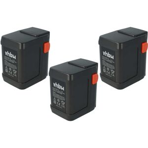 3x Battery compatible with Gardena Turbo-Trimmer SmallCut 300 Accu (8844-20) (4000mAh, 18 v, Li-ion) - Vhbw