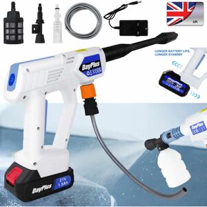 DAY PLUS Wireless High Pressure Car Washer Gun Electirc Washing Machine & Charger & 2X Battery