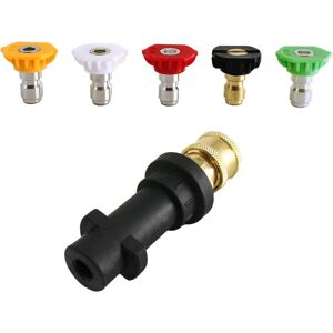 ZVD 1/4' Quick Connect Pressure Washer Adapter - 5 Nozzle Tips - 1pc