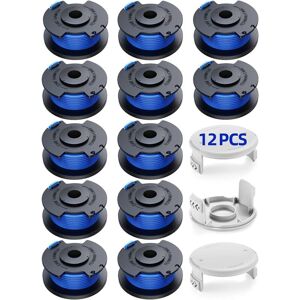 TINOR 15 Spool Trimmer Line Fits for Ryobi One +18v 24v 40v Trimmers, Ø1.65 cm3.4m Length AC14RL3A Replacement Trimmer Line(12 Trimmer Line,3 Cover)